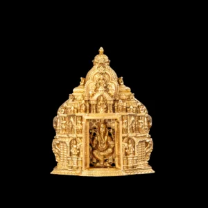 Temple Gopuram Deity Gold Ring
