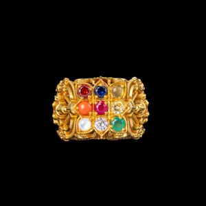Navaratna Temple Gold Ring