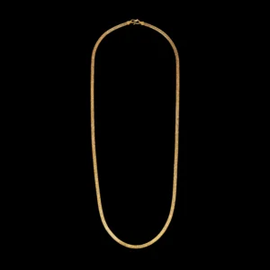 Flat Snake Gold Chain for Men and Women