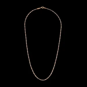 Fine Beaded Station Gold Chain