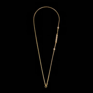 Textured Side Bar Plain Gold Mangalsutra