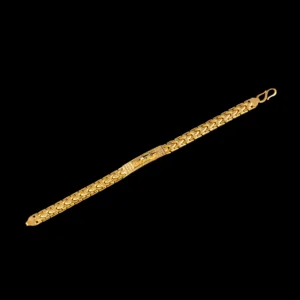 Textured Woven Gold Bracelet