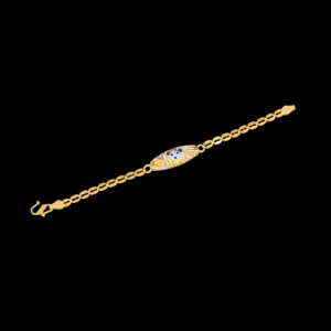 Diamond Eye Motif Gold Chain Bracelet