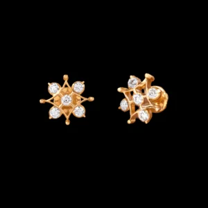 Starburst Diamond Stud Earrings