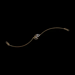 Interlocking Circle Diamond Chain Bracelet