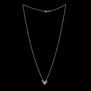 Heart Diamond Black Beads Mangalsutra