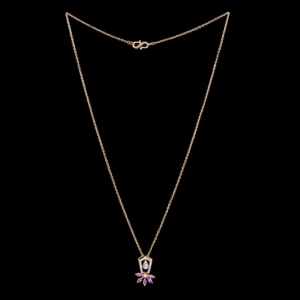 Geometric Gemstone Accent Diamond Mangalsutra