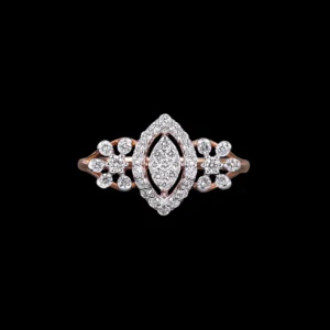 Marquise Eye Floral Diamond Ring