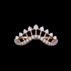Wave Pear Diamond Ring
