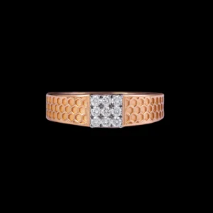 Men's Honeycomb Diamond Band
