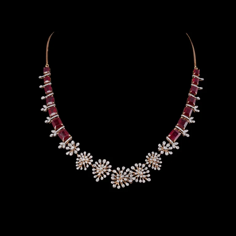 Ruby Statement Diamond Necklace